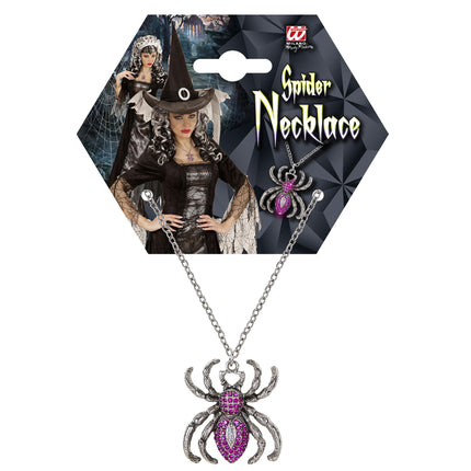 Collana di Halloween Ragno viola