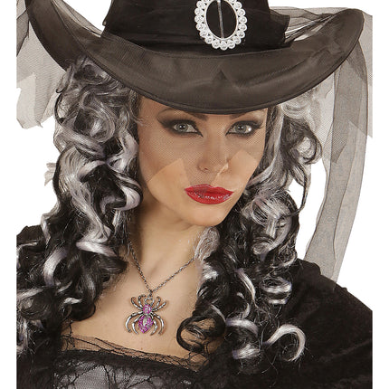 Collana di Halloween Ragno viola