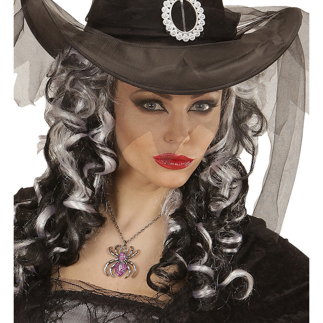 Collana di Halloween Ragno viola