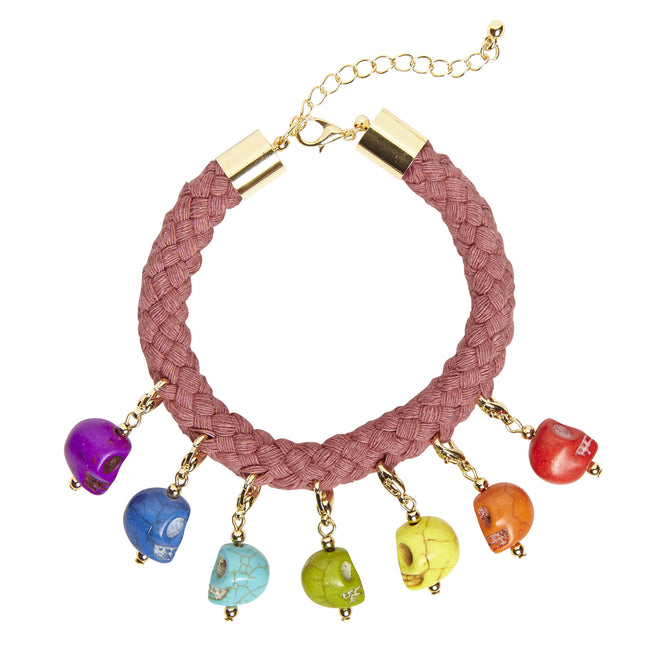 Bracciale Halloween Teschi colorati