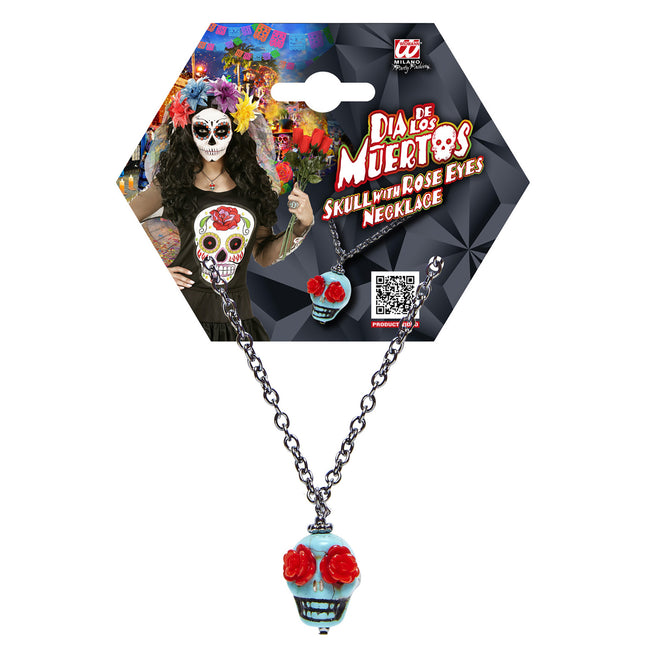 Collana di Halloween Teschio colorato
