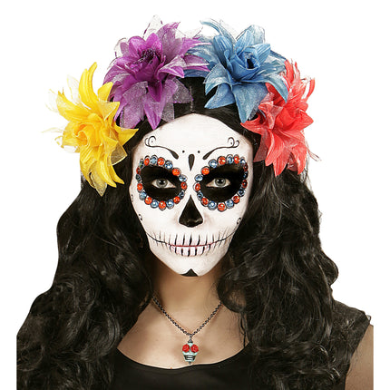 Collana di Halloween Teschio colorato