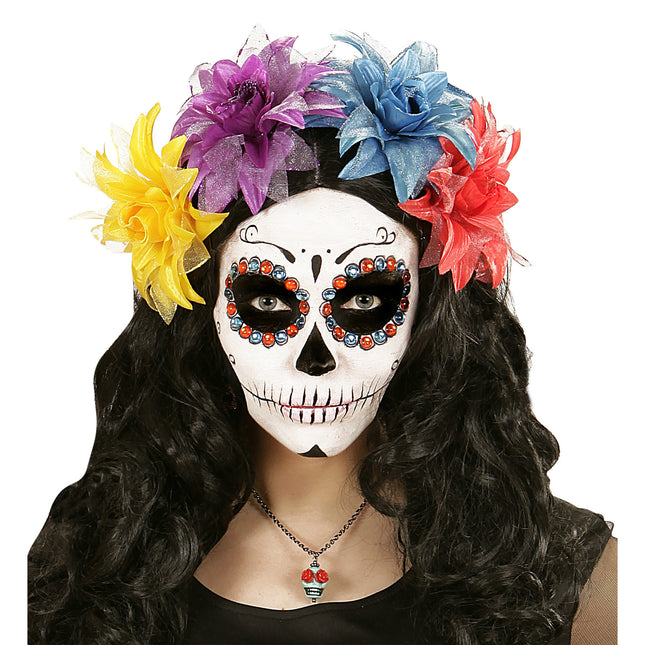 Collana di Halloween Teschio colorato