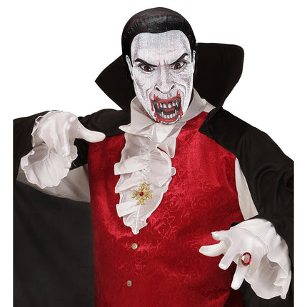 Maschera di Halloween polvere di vampiro bianca