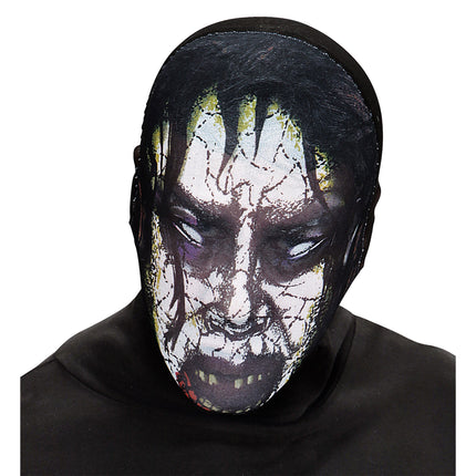 Maschera di Halloween polvere di zombie grigia