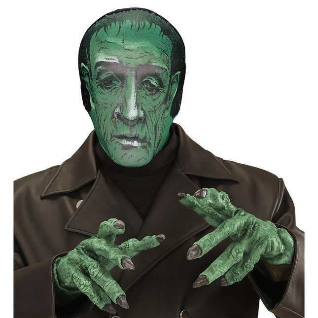 Maschera di Halloween verde scuro Zombie