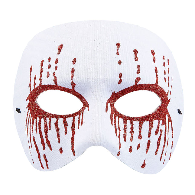 Maschera Halloween Psicopatico Bianca