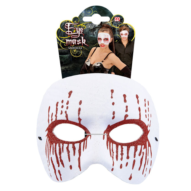 Maschera Halloween Psicopatico Bianca