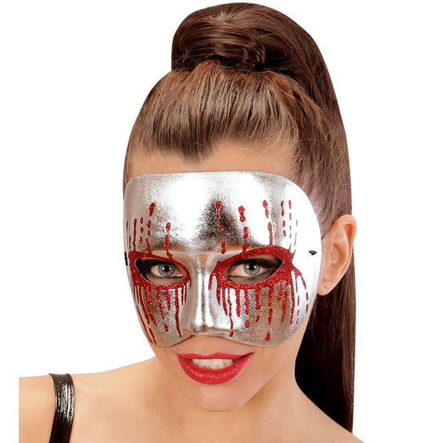 Maschera di Halloween Psicopatico Argento