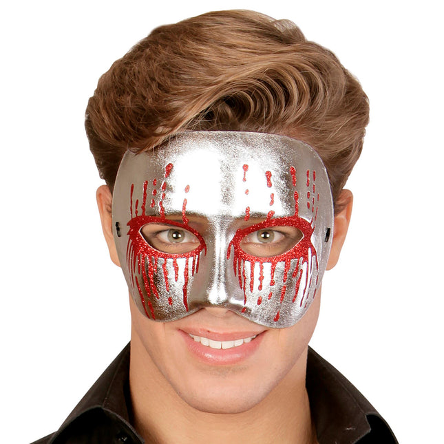 Maschera di Halloween Psicopatico Argento