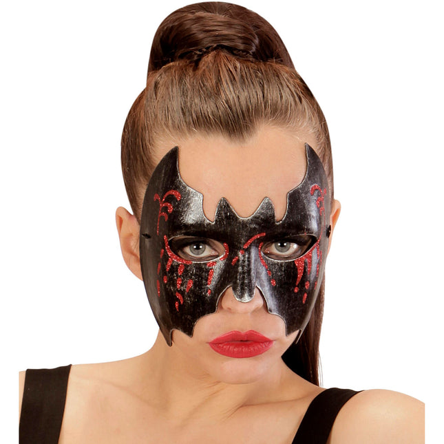 Maschera di Halloween Pipistrello Insanguinato