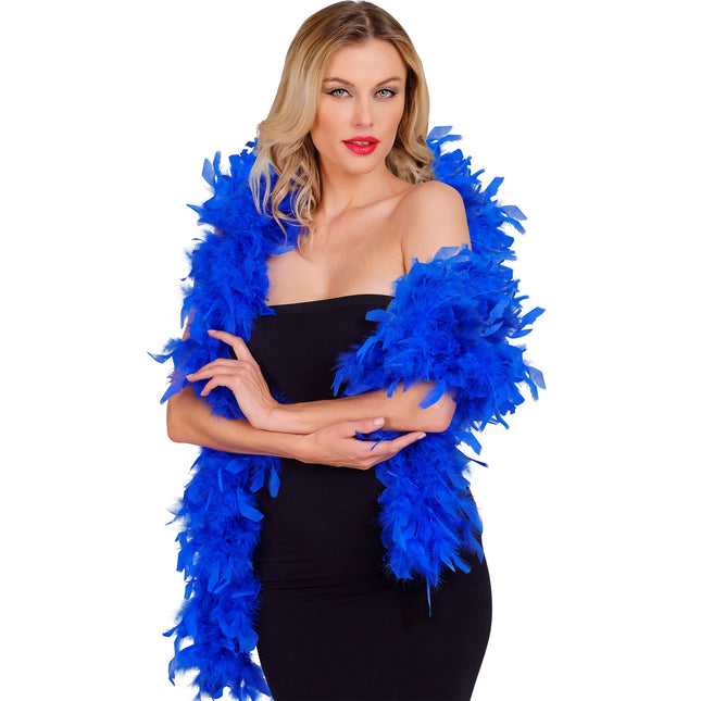 Piume di Boa blu 1,8 m