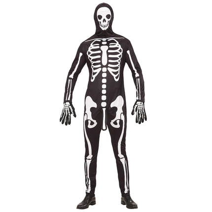 Costume Halloween Uomo Scheletro 3 pezzi