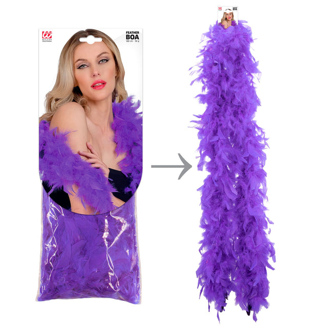 Piume di Boa viola 1,8 m