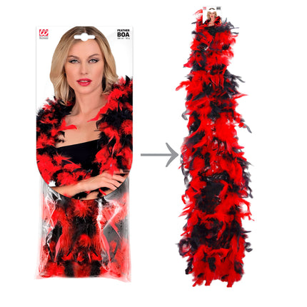 Boa rosso nero 1,8 m