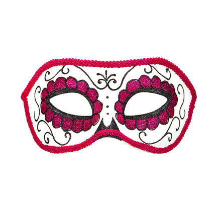Maschera per gli occhi Dia De Los Muertos Rosa