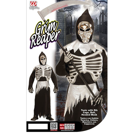 Costume Halloween Bambino Mietitore Magro 3 pezzi