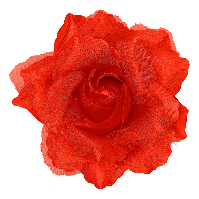 Fiore rosso per capelli