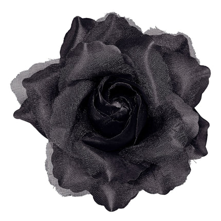 Fiore per capelli nero
