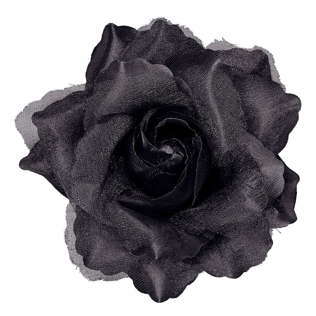 Fiore per capelli nero