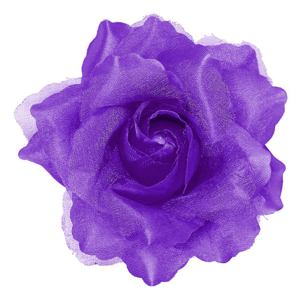 Fiore per capelli viola