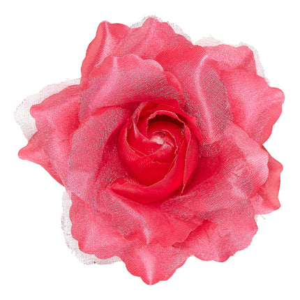 Fiore per capelli rosa