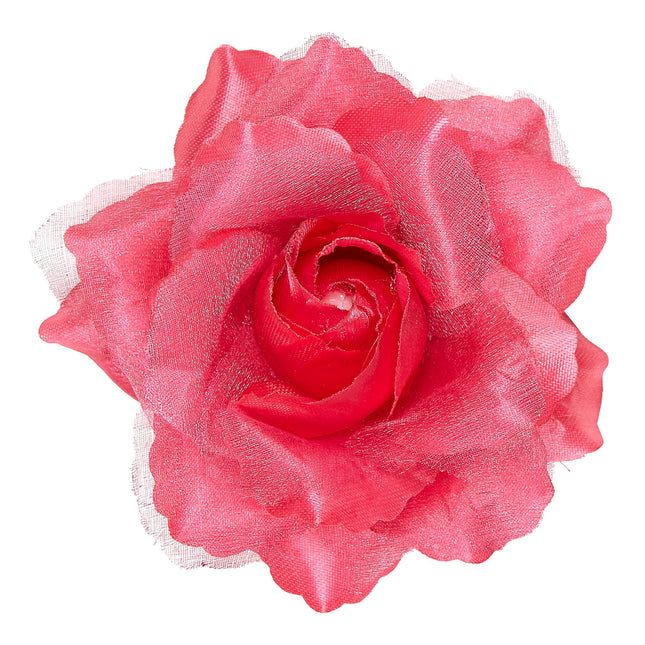 Fiore per capelli rosa