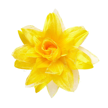 Fiore per capelli giallo
