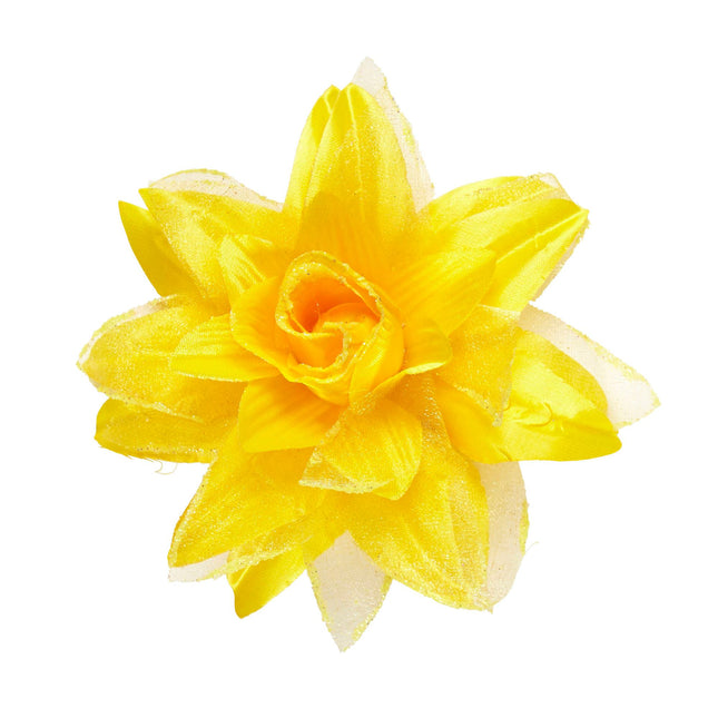 Fiore per capelli giallo