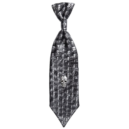 Cravatta Halloween Scheletro Metallico