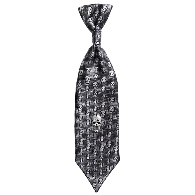 Cravatta Halloween Scheletro Metallico