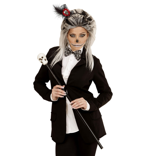 Set di accessori per Halloween: cerchietto e fiocco metelliano 2 pezzi