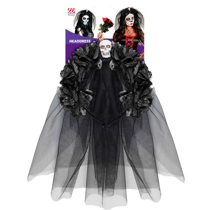 Cerchietto di Halloween con velo