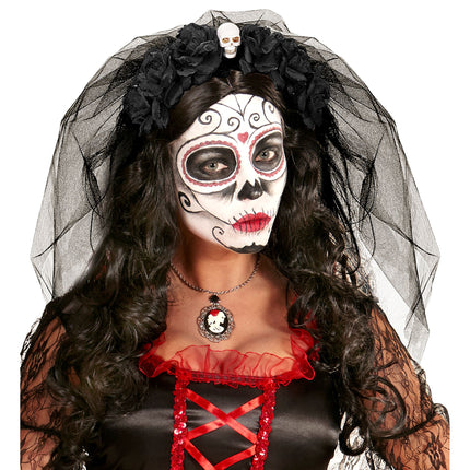 Cerchietto di Halloween con velo