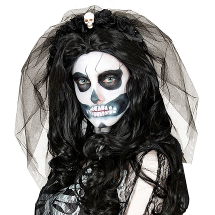 Cerchietto di Halloween con velo