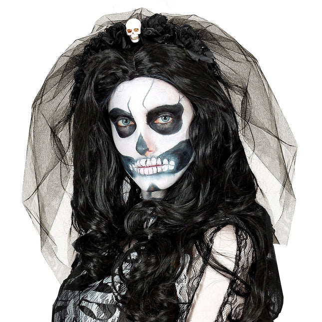 Cerchietto di Halloween con velo