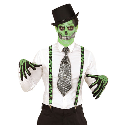Crani con bretelle di Halloween