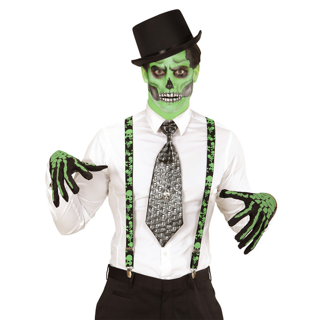 Crani con bretelle di Halloween