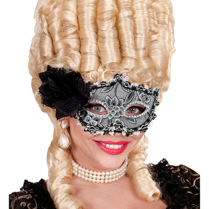 Maschera occhi Halloween Rosa Nera