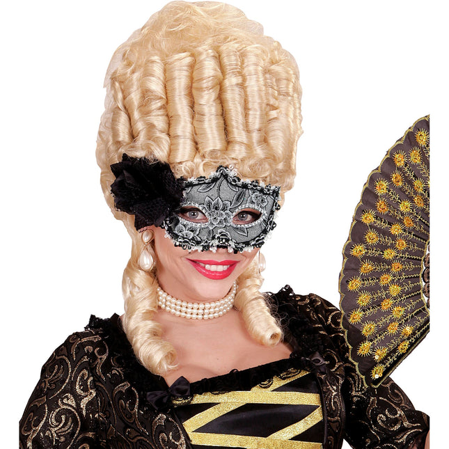 Maschera occhi Halloween Rosa Nera