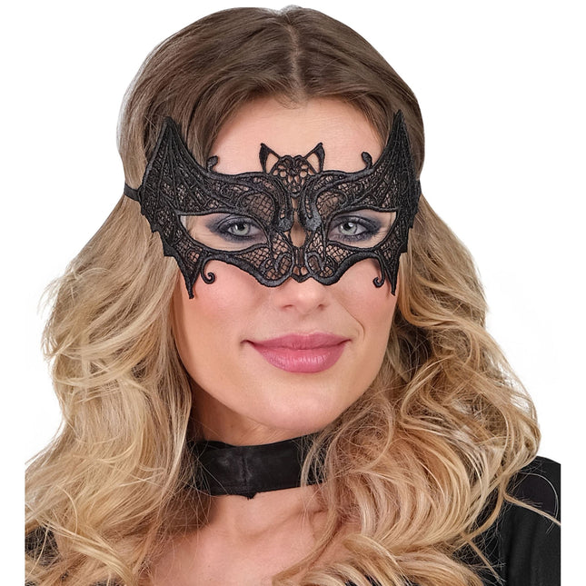 Maschera occhi Halloween Cat