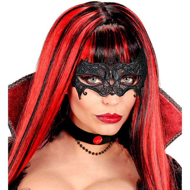 Maschera occhi Halloween Cat