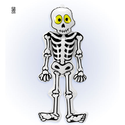 Scheletro di Halloween gonfiabile 56 cm
