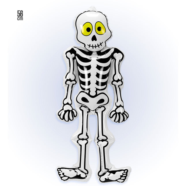 Scheletro di Halloween gonfiabile 56 cm