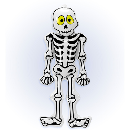 Scheletro di Halloween gonfiabile 56 cm