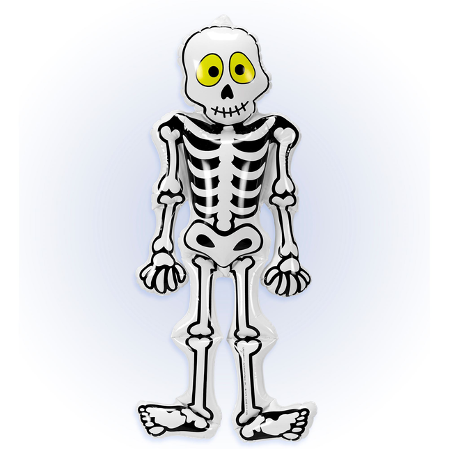 Scheletro di Halloween gonfiabile 56 cm