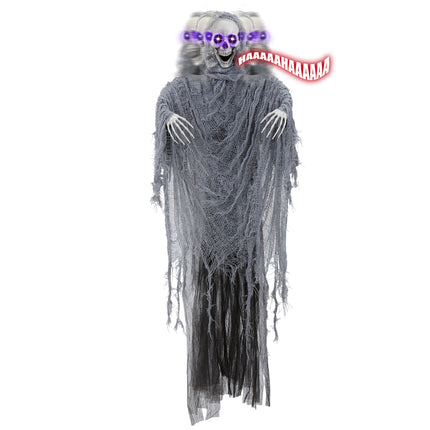 Bambola di Halloween Grigio Mietitore con suoni, luci e movimento