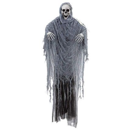 Bambola di Halloween Grigio Mietitore con suoni, luci e movimento