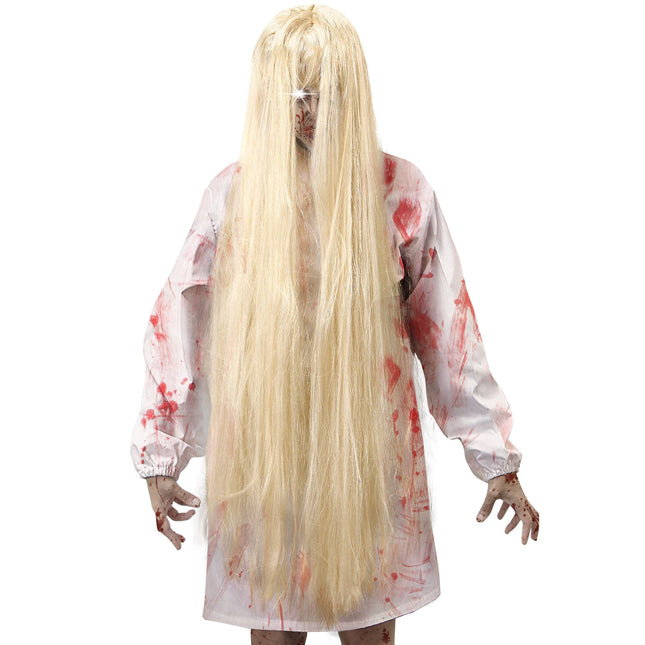 Parrucca di Halloween bionda da fantasma 1m