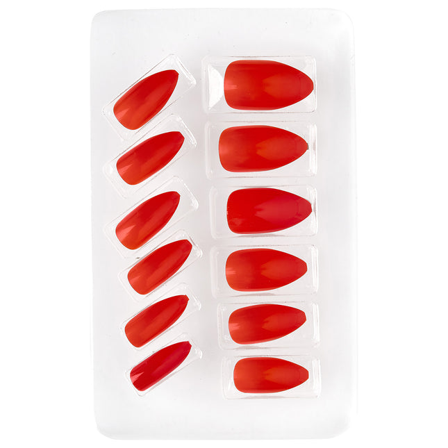 Unghie finte rosse